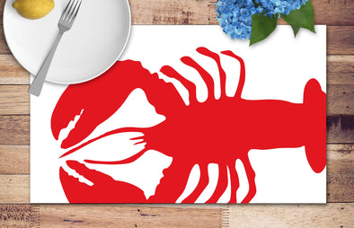 Lobster Disposable Placemats - pad of 24