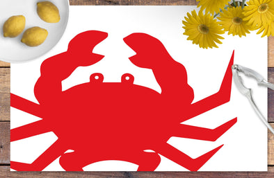 Crab Disposable Placemats - pad of 24