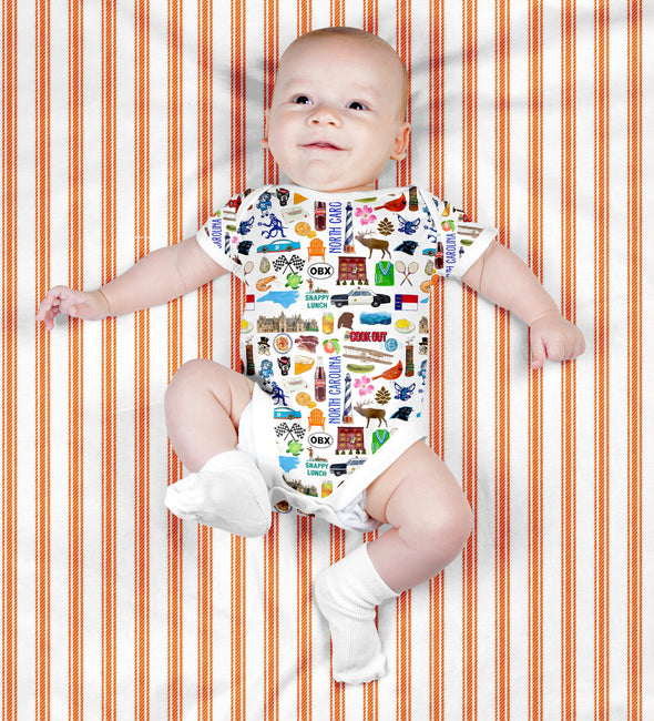 Iconic North Carolina Baby Onesie Bodysuit