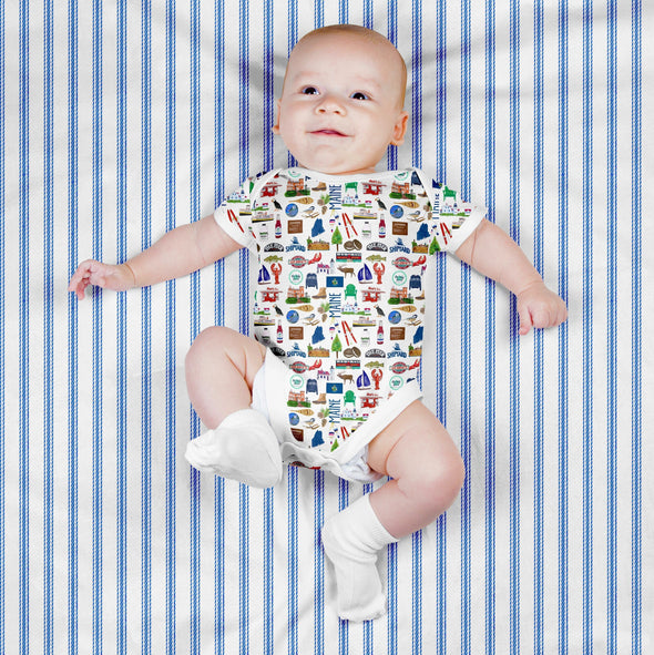 Iconic Maine Baby Onesie Bodysuit