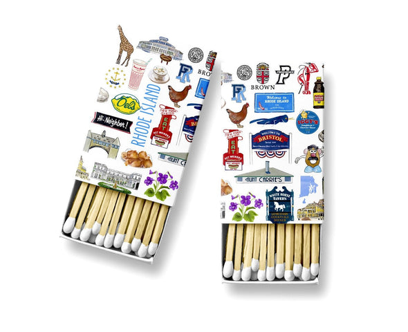 Iconic Rhode Island Matches - 2 sizes