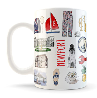 15 oz Iconic Newport RI mug