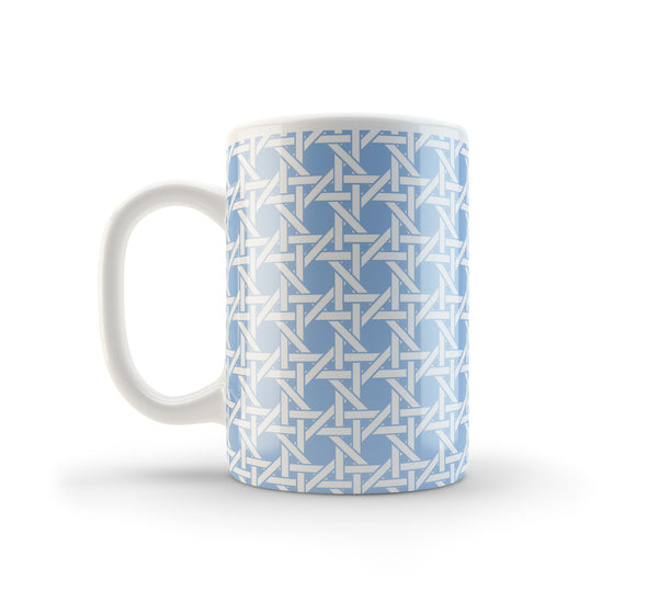 15 oz Blue Trellis Mug