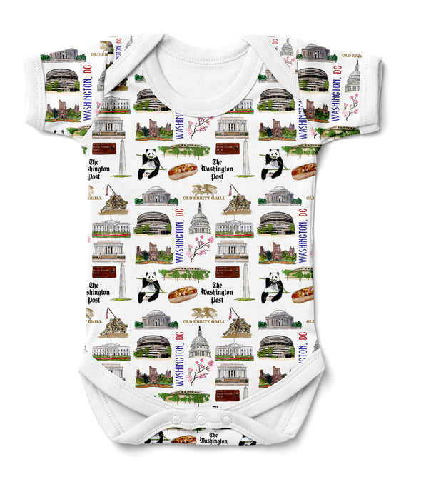 Iconic Washington DC Baby Onesie Bodysuit