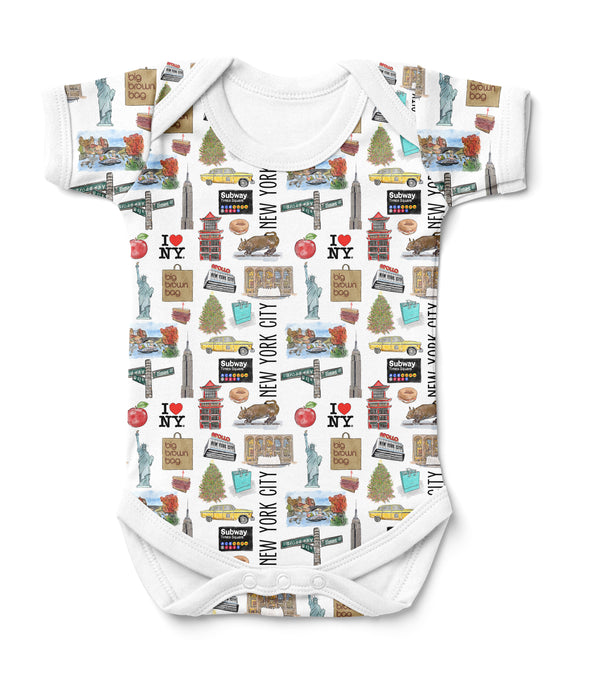 Iconic New York City Baby Onesie Bodysuit