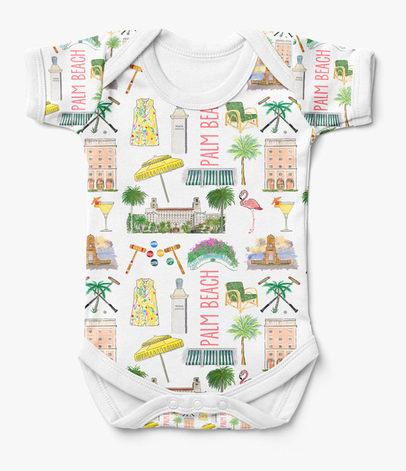 Iconic Palm Beach Baby Onesie Bodysuit