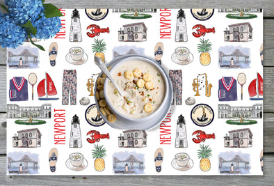 Iconic Newport RI Disposable Paper Placemats