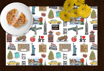 Iconic New York City Disposable Paper Placemats