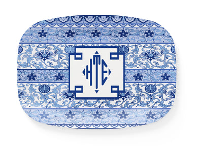 Chinoiserie Blues Thermosaf Platter