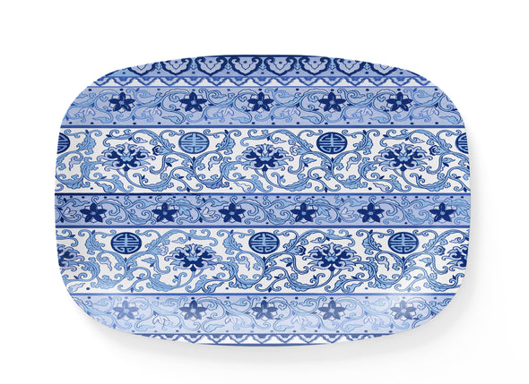 Chinoiserie Blues Thermosaf Platter