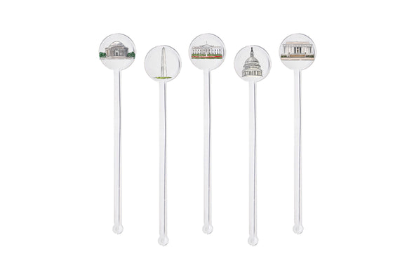 Washington DC Swizzle Sticks - Set of 10