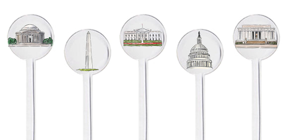 Washington DC Swizzle Sticks - Set of 10