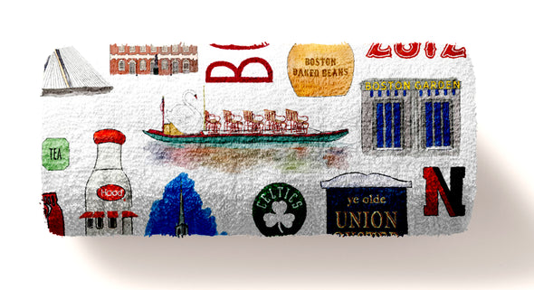 Iconic Boston Massachusetts Towel