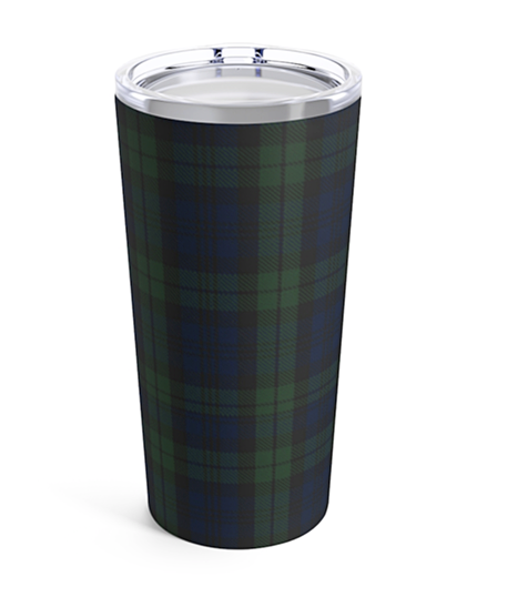 Blackwatch Tartan Plaid 20 ounce Stainless Steel Tumbler