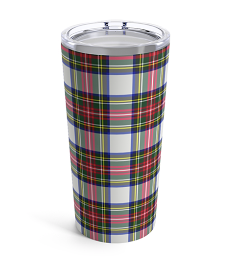 Dress Stewart Tartan Plaid 20 ounce Stainless Steel Hot/Cold Cup