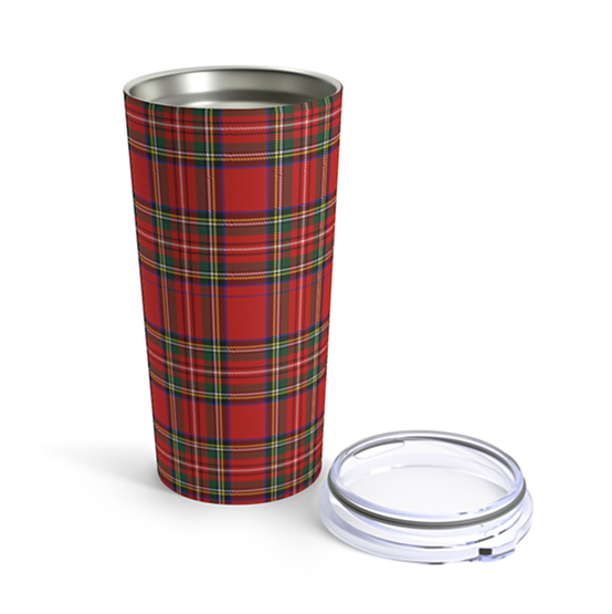 Royal Stewart Red Tartan Plaid 20 ounce Stainless Steel Tumbler